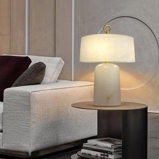 Eurvynyra Lampe de Table en Albâtre