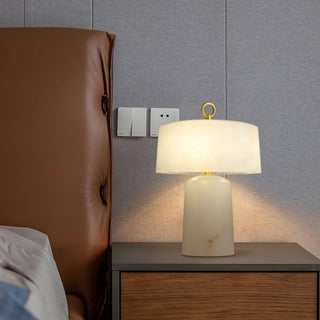 Eurvynyra Lampe de Table en Albâtre