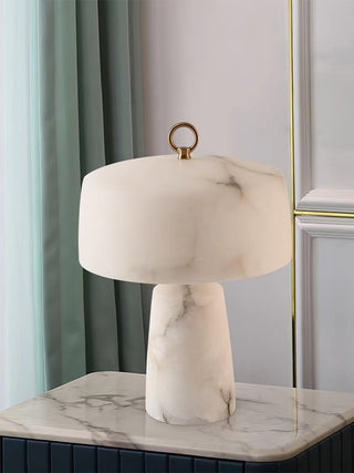 Eurvynyra Lampe de Table en Albâtre
