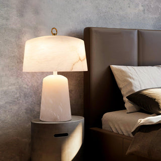 Eurvynyra Lampe de Table en Albâtre