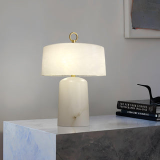 Eurvynyra Lampe de Table en Albâtre