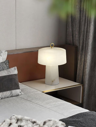 Eurvynyra Lampe de Table en Albâtre