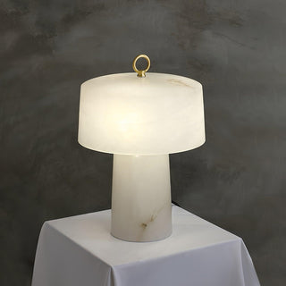 Eurvynyra Lampe de Table en Albâtre