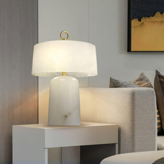 Eurvynyra Lampe de Table en Albâtre