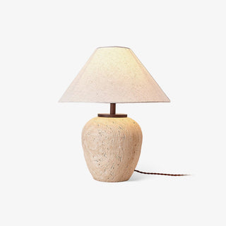 Cazorus Lampe de Table en Travertin Globulaire