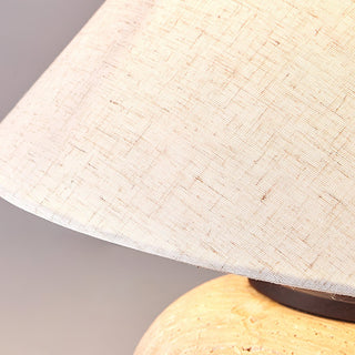 Cazorus Lampe de Table en Travertin Globulaire