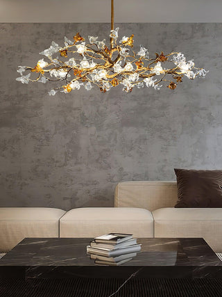 Ulfuvye Lustre Branche Laiton Cristal Luxueux