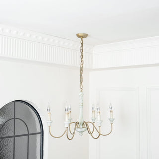 Ljomuvyi Lustre Traditionnel En Métal Et Bois De Style Ferme