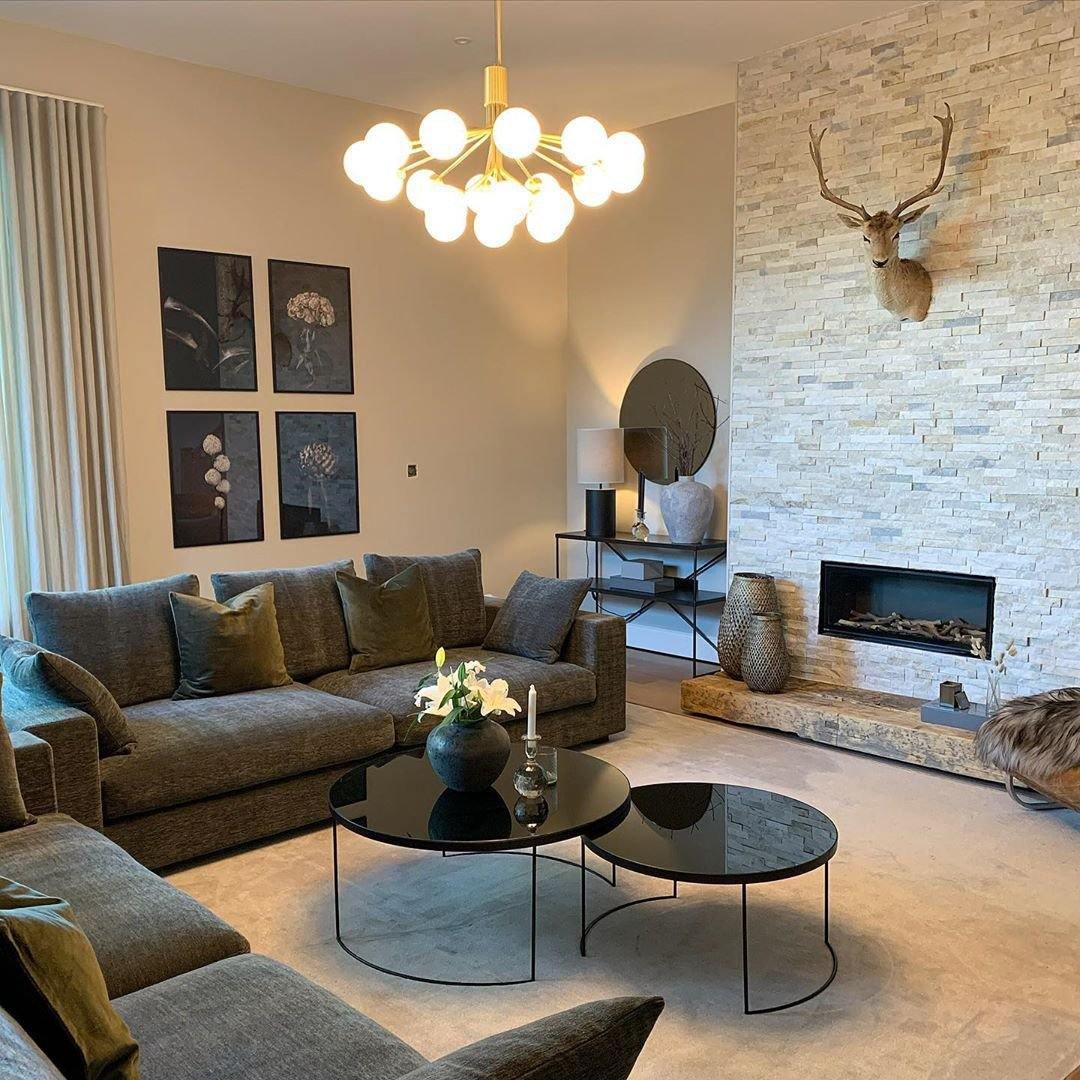Peressa Suspension en Verre Globe Cluster Laiton
