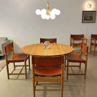 Lustra Suspension en Verre Globe Cluster Laiton