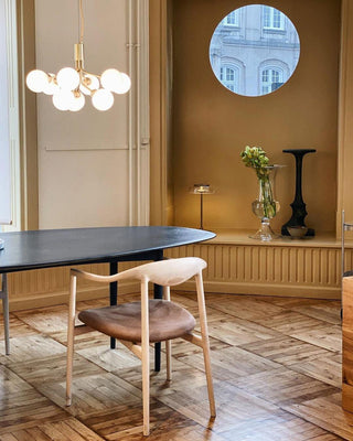 Lustra Suspension en Verre Globe Cluster Laiton