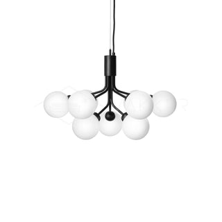 Lustra Suspension en Verre Globe Cluster Laiton