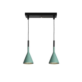 Solara Lampe suspendue conique en béton industrielle-Luire