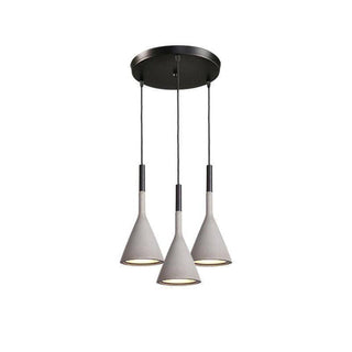 Conical Concrete Pendant Light-Neutral Decor