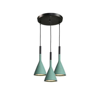 Solara Lampe suspendue conique en béton industrielle-Luire