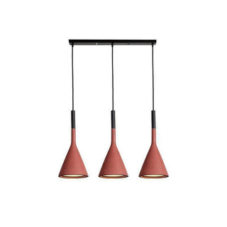 Solara Lampe suspendue conique en béton industrielle-Luire