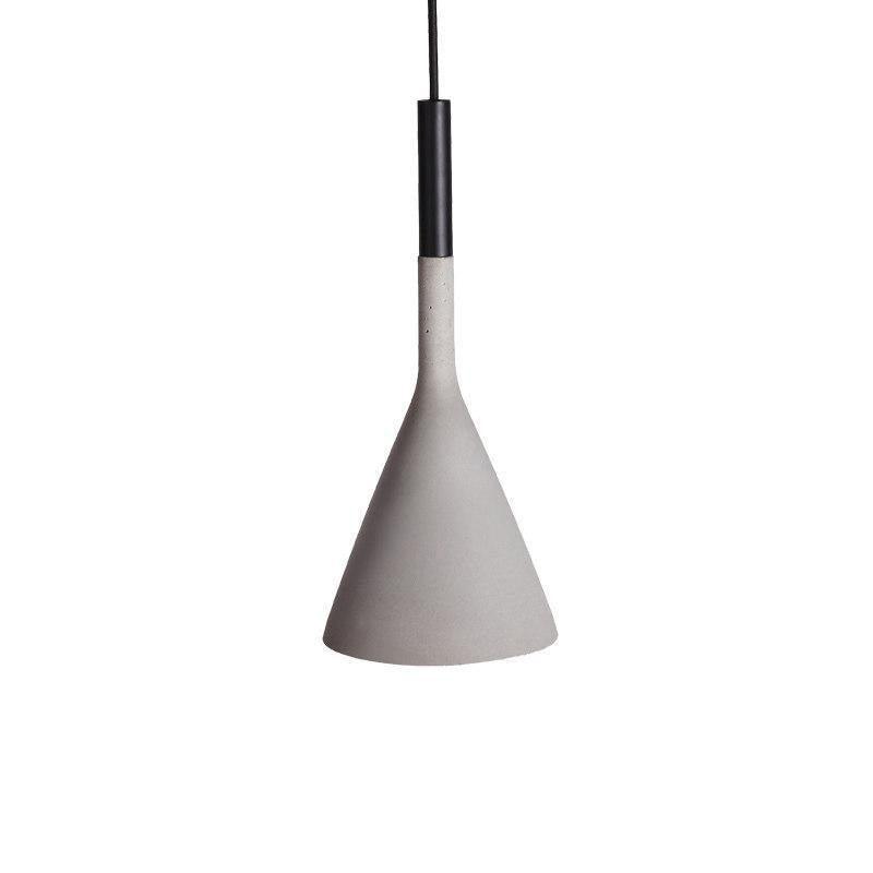 Conical Concrete Pendant Light-Neutral Decor