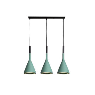 Solara Lampe suspendue conique en béton industrielle-Luire