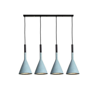 Solara Lampe suspendue conique en béton industrielle-Luire