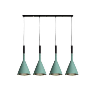 Solara Lampe suspendue conique en béton industrielle-Luire