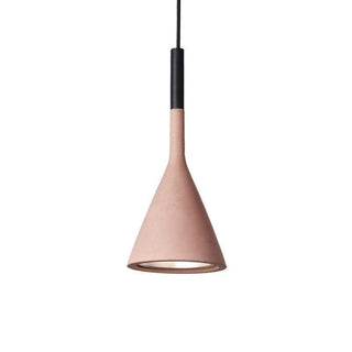 Solara Lampe suspendue conique en béton industrielle-Luire