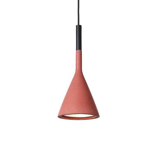 Solara Lampe suspendue conique en béton industrielle-Luire