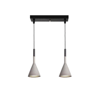 Conical Concrete Pendant Light-Neutral Decor