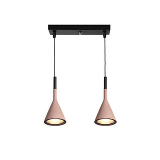 Solara Lampe suspendue conique en béton industrielle-Luire