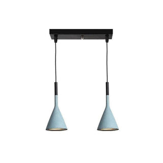 Solara Lampe suspendue conique en béton industrielle-Luire