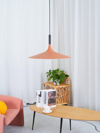 Lustra Suspension Lampe Disque Plat en Aluminium-Luire