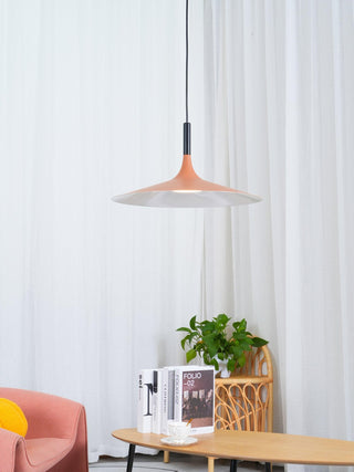 Lustra Suspension Lampe Disque Plat en Aluminium-Luire