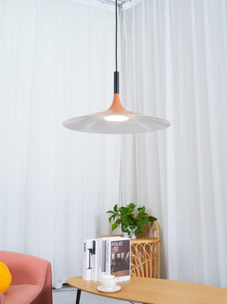 Lustra Suspension Lampe Disque Plat en Aluminium-Luire