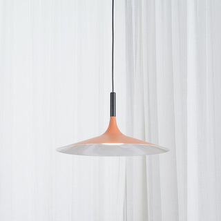 Lustra Suspension Lampe Disque Plat en Aluminium-Luire