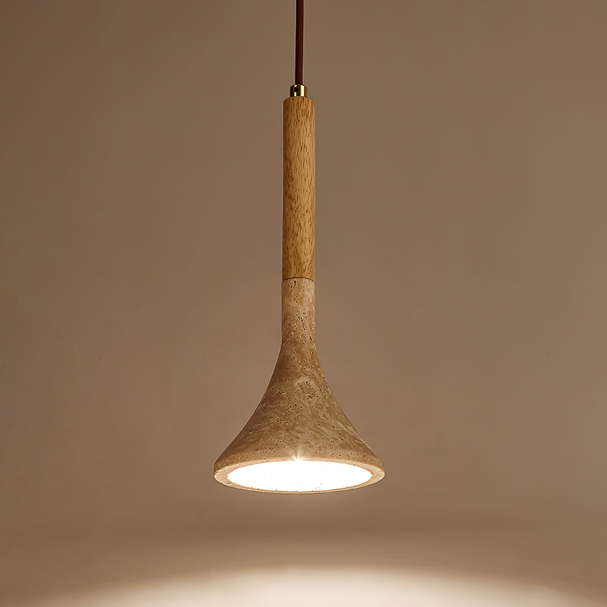 Taviaya Suspension en Travertin Minimaliste