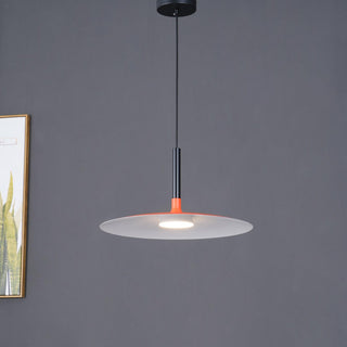 Lustra Suspension Lampe Disque Plat en Aluminium-Luire