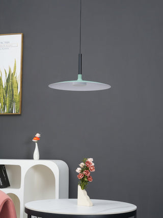 Lustra Suspension Lampe Disque Plat en Aluminium-Luire