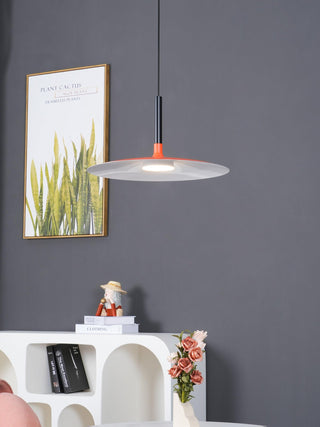 Lustra Suspension Lampe Disque Plat en Aluminium-Luire