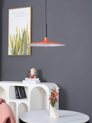 Lustra Suspension Lampe Disque Plat en Aluminium-Luire