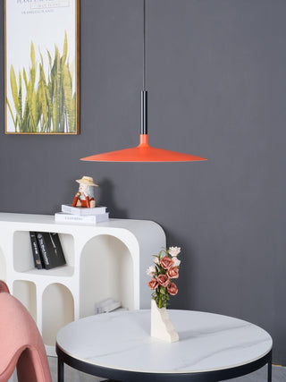 Lustra Suspension Lampe Disque Plat en Aluminium-Luire