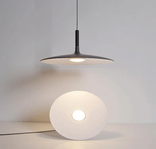Lustra Suspension Lampe Disque Plat en Aluminium-Luire