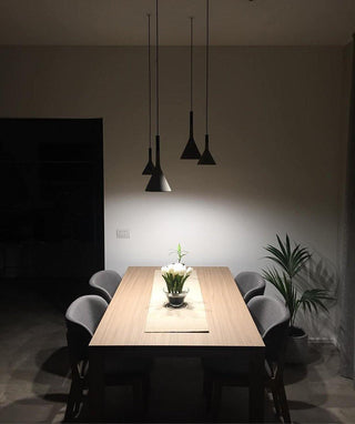Conical Concrete Pendant Light-Neutral Decor