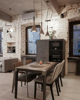 Conical Concrete Pendant Light-Neutral Decor