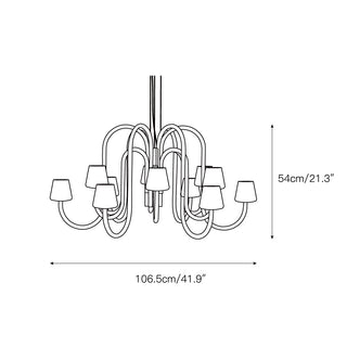 Ostruvyn Lustre Moderne En Verre De Qualité Supérieure