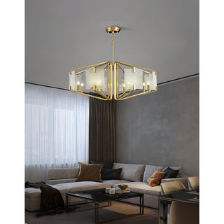 Plotuvys Lustre Laiton Albâtre Luxe Postmoderne