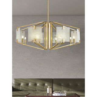 Plotuvys Lustre Laiton Albâtre Luxe Postmoderne