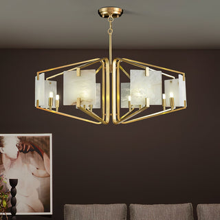 Plotuvys Lustre Laiton Albâtre Luxe Postmoderne