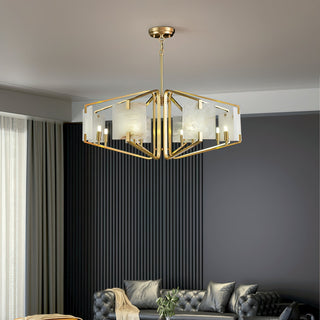 Plotuvys Lustre Laiton Albâtre Luxe Postmoderne