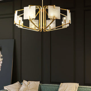 Plotuvys Lustre Laiton Albâtre Luxe Postmoderne