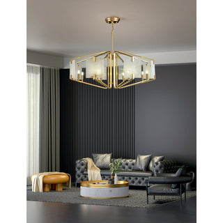 Plotuvys Lustre Laiton Albâtre Luxe Postmoderne