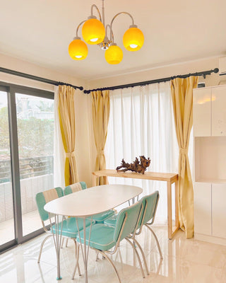Lustra Lustre Boules en Verre Jaune